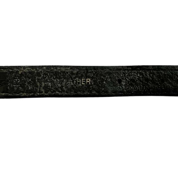 Vintage Becora Quartz Analog Wristwatch with Black Leather Band Gemstone Accents - Picture 3 of 5